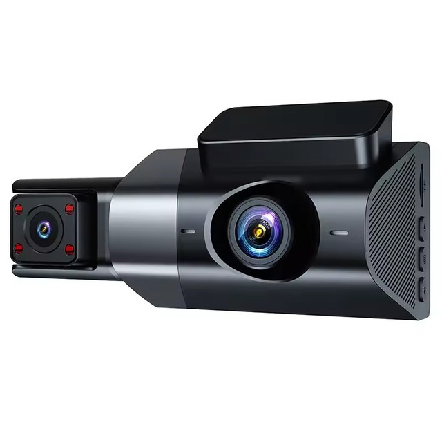 HD 1080P Three Lens Dash Cam with WiFi Night Vision MicroSD Support 3.0" Screen Car DVR