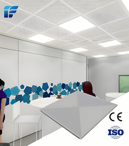 Plafond moderne en aluminium cellulaire recyclable, insonorisant et isolant thermique, idéal pour les jardins d'enfants, les musées d'art et les bureaux. - Product Image 1