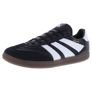 Chaussures unisexes Adidas Predator Freestyle en cuir, couleur noir, or blanc métallisé - Product Image 1