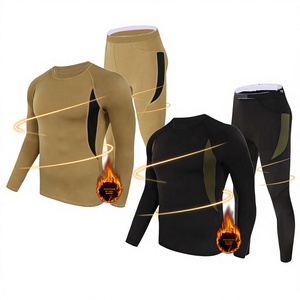 Set <span class=keywords><strong>Intimo</strong></span> Termico Tattico da <span class=keywords><strong>Uomo</strong></span> per Sport all'Aperto, in Poliestere, Asciugatura Rapida, Aderente, per Fitness e Uso Quotidiano <span class=keywords><strong>Invernale</strong></span> - Product Image 1