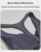 Soutien-gorge de sport sans couture pour femme, léger et respirant, haut de yoga avec logo frontal, brassière à séchage rapide, haut triangle à col en V pour la gym