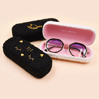 Étui à lunettes Bestpackaging, design tendance, chat moelleux, panda mignon, étui à lunettes en métal dur, étui à lunettes pour enfants