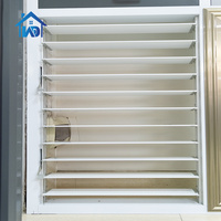 Usine de design moderne Vente en gros Fenêtre en aluminium à persienne réglable Volets horizontaux à impact d'ouragan Volets de fenêtre en aluminium