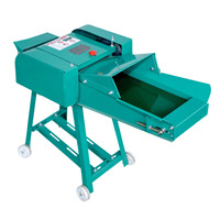 Machine de traitement des aliments électriques en vente chaude, hacheuse de tiges de foin, de paille et de fourrage pour la ferme, nouvelle condition, 220v