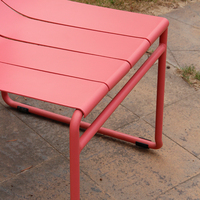 Mobilier d'extérieur moderne et simple, chaise de salon de jardin, chaise de café en métal, chaise de pied de traîneau d'extérieur