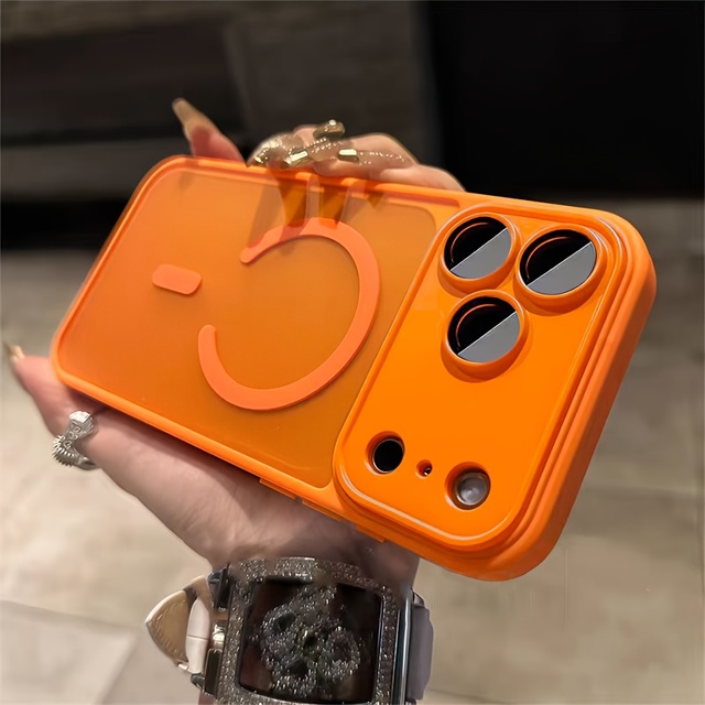 Magnetic Luxury Acrylic Matte Translucent Shockproof Phone Case for iPhone 17/16/15/14/Plus/13/12/11 Pro Max