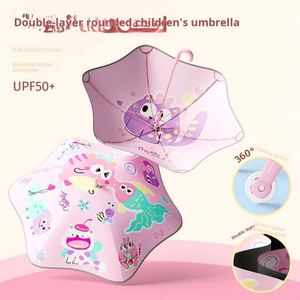 Paraguas Infantil Personalizado de 21 Pulgadas con 6 Varillas, Borde Redondeado y Doble Capa para la Seguridad Escolar - Product Image 2