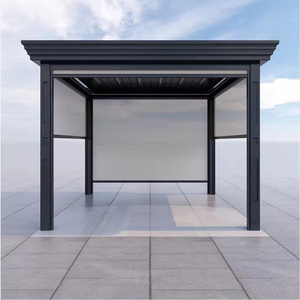 Pérgola Motorizada Impermeable con Toldo para Patio y <span class=keywords><strong>Jardín</strong></span> al Aire Libre - Product Image 5