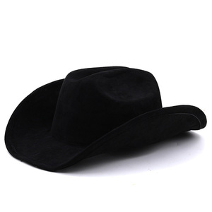 <span class=keywords><strong>Chapeau</strong></span> Lihua à bord roulé, formel, tibétain, de <span class=keywords><strong>cérémonie</strong></span>, style western, cowboy, soleil, pour homme et <span class=keywords><strong>femme</strong></span>, en daim et velours, équestre, casquette de jazz, toutes saisons - Product Image 4