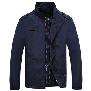Commercio all'ingrosso nuova primavera autunno <span class=keywords><strong>uomo</strong></span> Casual giacca cappotto <span class=keywords><strong>moda</strong></span> <span class=keywords><strong>uomo</strong></span> lavato 100% puro cotone abbigliamento giacche cappotti maschili - Product Image 5