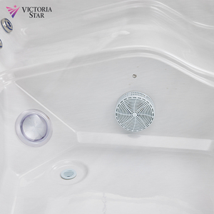 Baignoires de Luxe Jacuzzi Spa Extérieur 4 Personnes Hydromassage Carrées en Plastique pour Bain Profond - Product Image 4