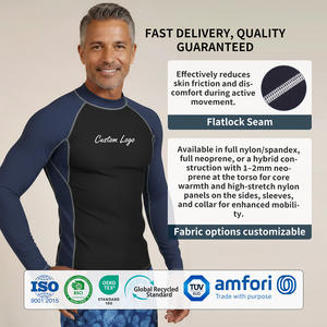 Maglia a Maniche Lunghe in Neoprene per Uomo, Top Personalizzato per Immersioni, Snorkeling, Paddle Boarding, Nuoto e Surf - Product Image 4