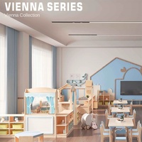 Meuble de rangement combiné pour enfants, coin d'activités, rangement de jouets, casier de rangement en bois pour enfants