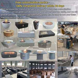 Chauffage extérieur <span class=keywords><strong>Barbecue</strong></span> <span class=keywords><strong>Cheminée</strong></span> en béton Réchaud de camping Foyers à charbon de bois - Product Image 6