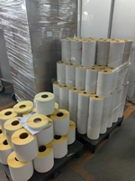 Rouleaux d'étiquettes adhésives personnalisées, impression thermique, résistantes à l'huile, forte adhérence, autocollants d'emballage logistique