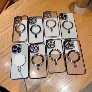 Accesorios móviles suaves electrochapados de fábrica, funda trasera magnética para teléfono para Apple <span class=keywords><strong>iPhone</strong></span> 16 Pro Max 15 14 13 12 11 <span class=keywords><strong>Shell</strong></span> - Product Image 2