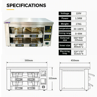 Armoire chauffante pour hamburgers en acier inoxydable, 4 bacs, contrôle de température indépendant, pour maintien au chaud des aliments