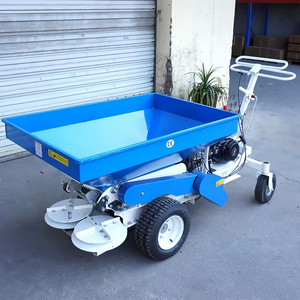 Épandeur de compost manuel autopropulsé, épandeur de <span class=keywords><strong>gazon</strong></span> à double disque, épandeur d'<span class=keywords><strong>engrais</strong></span> rotatif pour jardin - Product Image 1