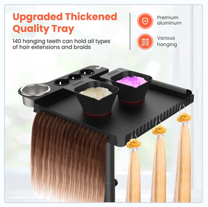 Z Hair Tray Adjustable Mobile Storage Rack <b>Tool</b> Cart Barbershop Hair Salon Salon Cart - Product Image 4
