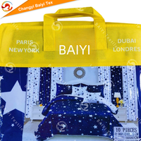 Ensembles de literie 6 pièces avec rideaux assortis Ensembles de draps tactiles en coton Rideaux de salon à vendre