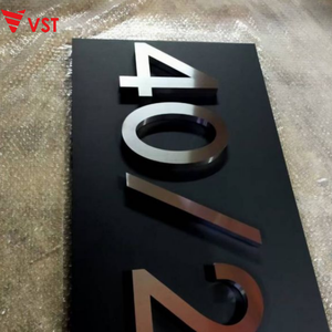 VST Китай, лазерная резка металла, алфавит, логотип, 3D Diy, декоративные маленькие металлические настенные буквы для рукоделия - Product Image 2