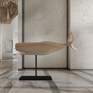 Famosa Scultura Decorativa <span class=keywords><strong>in</strong></span> <span class=keywords><strong>Legno</strong></span> di Pino Intagliato, Design Astratto Moderno, Arte Popolare Personalizzata per Casa e Regalo - Product Image 2