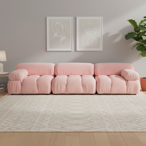 Sofá de Lujo para Sala de Estar, Sofá Mario Bellini, Conjunto de Sofás Puff, Diseño Modular de Tela Moderna, Cómodo y Personalizable - Product Image 1