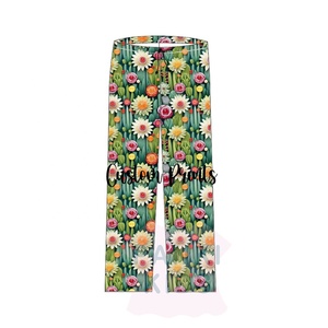 Pantaloni <span class=keywords><strong>pigiama</strong></span> da donna in cotone di bambù stampati su misura dalla fabbrica di Pankai con stampe personalizzate pantaloni da salotto morbidi <span class=keywords><strong>pigiama</strong></span> - Product Image 6