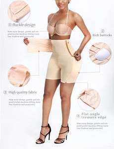 Celana pendek pinggang tinggi kontrol perut celana dalam pembentuk bokong Pakaian pembentuk tubuh empuk untuk wanita dengan bantalan pinggul celana pembentuk - Product Image 5