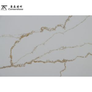 Calacatta Trắng kl6614 tĩnh mạch nhân tạo thạch anh tấm 15mm 18mm <span class=keywords><strong>20mm</strong></span> và 30mm Độ dày nhà bếp bàn thiết kế đá - Product Image 3