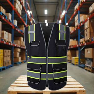 เสื้อกั๊กนิรภัยสะท้อนแสงแบบกำหนดเองได้ ผลิตจากโพลีเอสเตอร์ สำหรับงานก่อสร้าง - Product Image 1