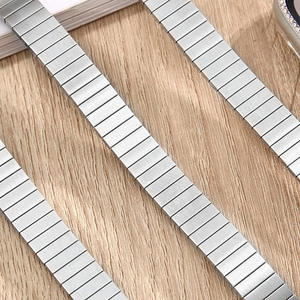 สายนาฬิกาสำหรับผู้หญิงสายเดี่ยวสุดหรูสายนาฬิกาสเตนเลส304บางแ<span class=keywords><strong>ล</strong></span>ะระบายอากาศได้ดีดีไซน์ใหม่สำหรับ Apple S10-Wholesale - Product Image 2