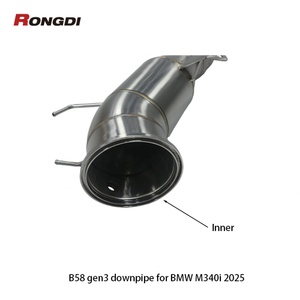 Tubo de Escape de Acero Inoxidable Rongdi Racing de 1.5 mm para Piezas de Motor G20 G22 M340i M440i Gen3 B58 - Product Image 4