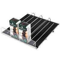 Boisson poussoir supermarché refroidisseur gravité rouleau étagère en acier inoxydable coulissant réglable C magasin alimentation automatique Flex réfrigérateur