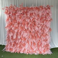 Mur de fleurs 2,4 m x 2,4 m pour décoration de plafond de mariage, support de toile de fond pour événements et fournitures de décoration
