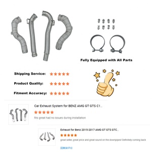 Performance Downpipe for Mercedes Benz AMG GT GTC GTS GTR 4.0T Downpipe - Product Image 2