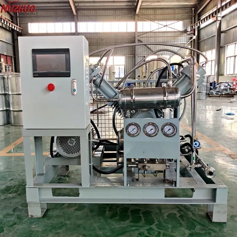 NUZHUO Venda quente no Vietnã eficiência superior 8-200bar cilindro de enchimento de oxigênio compressor de reforço sem óleo