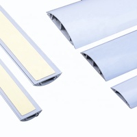 Gaine de protection pour câbles, canal de câbles en PVC demi-rond, gaine de câbles en PVC, canal de câbles