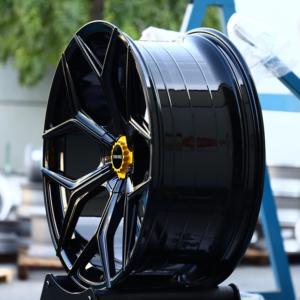 ล้อแม็กซ์ TITAN FORCE ขนาด 20x9.5 21x12.5 นิ้ว แบบ Center Lock ผลิตด้วยวิธีฟอร์จ สีดำเงา สำหรับรถยนต์ Lamborghini Temerario Huracan <span class=keywords><strong>STJ</strong></span> GT3 - Product Image 6