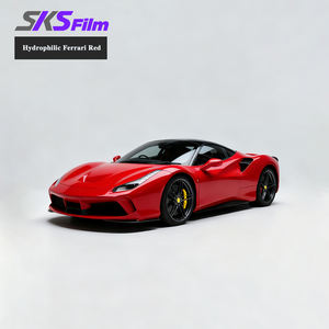 Rouleaux de Vinyle Adhésif pour Enveloppement Complet de <span class=keywords><strong>Voiture</strong></span> – Vinyle Rouge Mat Noir pour Protection Automobile – Film de Protection de Peinture Rouge TPU PPF - Product Image 2