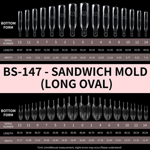 ZHI JIA Professionnel 120PCS Moule à ongles Rocket Sandwich - Capsules d'ongles double forme pour extension de polygel - Product Image 4