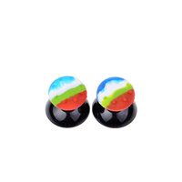 Capuchons de joystick en silicone couleur arc-en-ciel pour PS4 PS5, poignées de manettes, capuchons de joysticks
