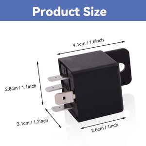 Auto <b>Relay</b> 12V 40A 4-Pin Plastic Car Replacement Part - Product Image 4