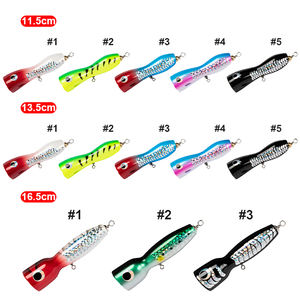 GS Precios al por mayor 25g 45g 80g Señuelo de pesca grande Popper de madera Señuelo de pesca Popper Señuelos de curricán de <span class=keywords><strong>agua</strong></span> <span class=keywords><strong>salada</strong></span> - Product Image 3