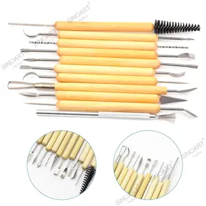 SINOART 11pcs Pottery Clay Sculpting Tool Sets For Art Supplies