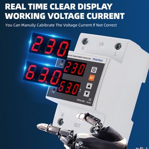 Thiết Bị Bảo Vệ Quá Áp Và Dưới Điện Áp Có Thể Điều Chỉnh 230V RAY Din 63A Rơ Le Bảo Vệ Tăng Giới Hạn Dòng Điện Theo Dõi 3P 54M - Product Image 5