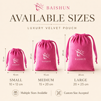 Sac en velours personnalisé recyclable pour bijoux, avec cordon de serrage, idéal pour colliers et boucles d'oreilles, impression sérigraphique douce, vente en gros