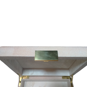 Cajas de Almacenamiento de Joyería Rectangulares con Cierre de Latón y Patrón Cuadrado de Imitación de Piel de Cangrejo, Personalizadas a Precio de Fábrica - Product Image 2