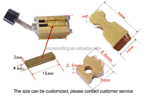 Hướng dẫn sử dụng kim loại Lá Nóng in ấn mã hóa máy đồng thau chữ cái Bảng chữ cái tem sử dụng điều kiện ngày hết hạn Punch Set - Product Image 4