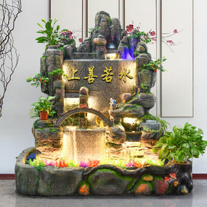 น้ำพุหินมงคลพร้อมไฟแบ็คไลท์ ตกแต่งภายในและภายนอกอาคาร สำหรับห้องนั่งเล่น ลานบ้าน บ่อปลา - Product Image 3